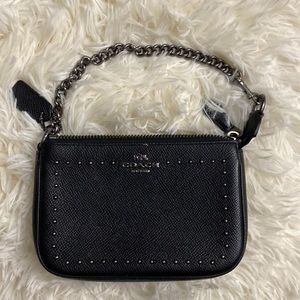 Coach Leather Mini Wristlet